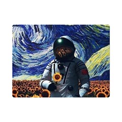 Starry Surreal Psychedelic Astronaut Space Premium Plush Fleece Blanket (mini)