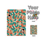 Multicolored Honeycomb Colorful Abstract Geometry Playing Cards 54 Designs (Mini) Front - Spade6