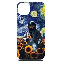 Starry Surreal Psychedelic Astronaut Space Iphone 14 Plus Black Uv Print Case by Pakjumat