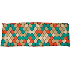 Multicolored Honeycomb Colorful Abstract Geometry Body Pillow Case (dakimakura) by Pakjumat