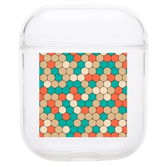 Multicolored Honeycomb Colorful Abstract Geometry Airpods 1/2 Case by Pakjumat