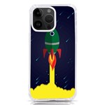 Rocket Halftone Astrology Astronaut iPhone 14 Pro Max TPU UV Print Case Front