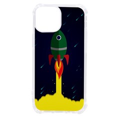 Rocket Halftone Astrology Astronaut Iphone 13 Mini Tpu Uv Print Case by Pakjumat