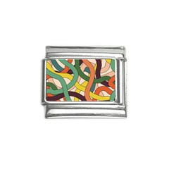 Snake Stripes Intertwined Abstract Italian Charm (9mm) by Pakjumat