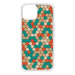 Multicolored Honeycomb Colorful Abstract Geometry iPhone 14 TPU UV Print Case Front