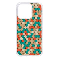 Multicolored Honeycomb Colorful Abstract Geometry Iphone 14 Pro Tpu Uv Print Case by Pakjumat