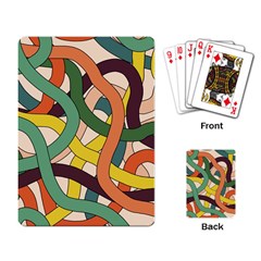 Snake Stripes Intertwined Abstract Playing Cards Single Design (rectangle) by Pakjumat