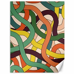 Snake Stripes Intertwined Abstract Canvas 36  X 48  by Pakjumat