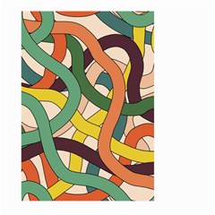 Snake Stripes Intertwined Abstract Large Garden Flag (two Sides) by Pakjumat