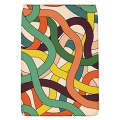 Snake Stripes Intertwined Abstract Removable Flap Cover (l) by Pakjumat