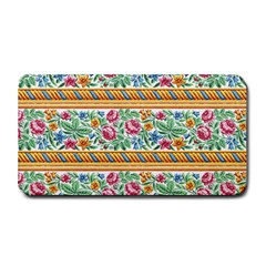 Flower Fabric Design Medium Bar Mat by Pakjumat