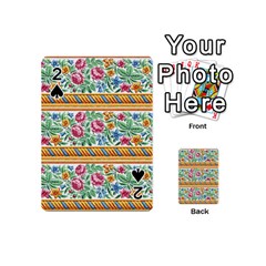 Flower Fabric Design Playing Cards 54 Designs (mini)