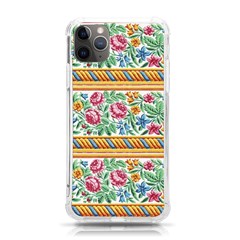 Flower Fabric Design Iphone 11 Pro Max 6 5 Inch Tpu Uv Print Case by Pakjumat