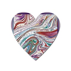 Abstract Background Ornamental Heart Magnet by Pakjumat