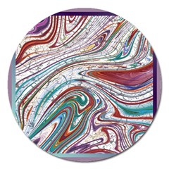 Abstract Background Ornamental Magnet 5  (round)