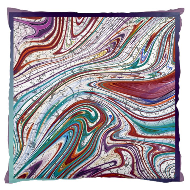 Abstract Background Ornamental Standard Premium Plush Fleece Cushion Case (One Side)