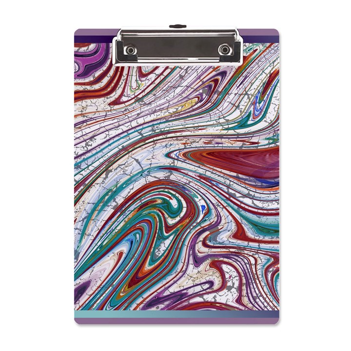 Abstract Background Ornamental A5 Acrylic Clipboard