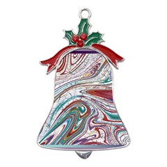 Abstract Background Ornamental Metal Holly Leaf Bell Ornament by Pakjumat