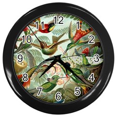 Humming Birds Trochilidae Wall Clock (black) by Pakjumat