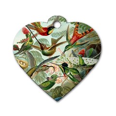 Humming Birds Trochilidae Dog Tag Heart (one Side) by Pakjumat