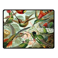 Humming Birds Trochilidae Fleece Blanket (small) by Pakjumat