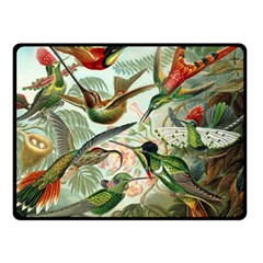 Humming Birds Trochilidae Two Sides Fleece Blanket (small) by Pakjumat