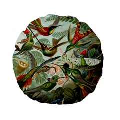 Humming Birds Trochilidae Standard 15  Premium Flano Round Cushions by Pakjumat