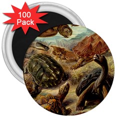 Turtles Leatherback Sea Turtle 3  Magnets (100 Pack) by Pakjumat