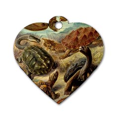 Turtles Leatherback Sea Turtle Dog Tag Heart (one Side) by Pakjumat