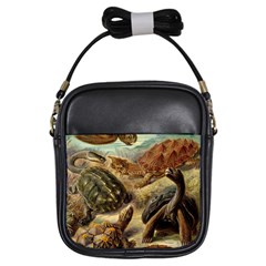 Turtles Leatherback Sea Turtle Girls Sling Bag by Pakjumat