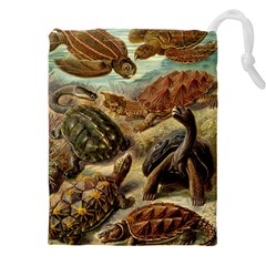 Turtles Leatherback Sea Turtle Drawstring Pouch (5xl) by Pakjumat