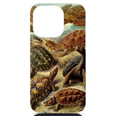 Turtles Leatherback Sea Turtle Iphone 14 Pro Black Uv Print Case by Pakjumat