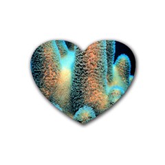 Photo Coral Great Scleractinia Rubber Coaster (heart) by Pakjumat