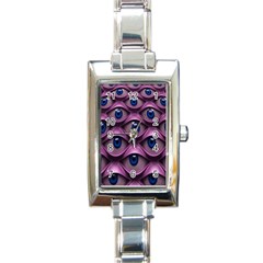 Artistic Eye Psychedelic Rectangle Italian Charm Watch