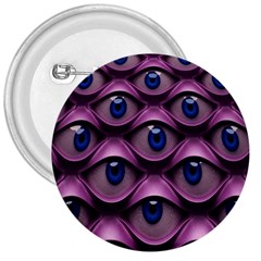 Artistic Eye Psychedelic 3  Buttons by Modalart