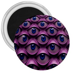 Artistic Eye Psychedelic 3  Magnets by Modalart