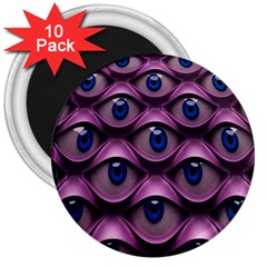 Artistic Eye Psychedelic 3  Magnets (10 Pack)  by Modalart