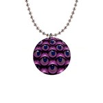 Artistic Eye Psychedelic 1  Button Necklace Front