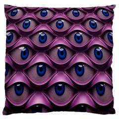 Artistic Eye Psychedelic Large Premium Plush Fleece Cushion Case (one Side) by Modalart