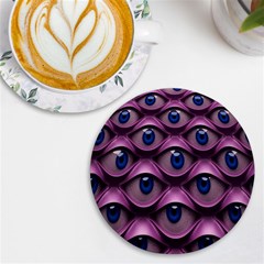 Artistic Eye Psychedelic Uv Print Round Tile Coaster by Modalart