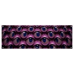 Artistic Eye Psychedelic Banner And Sign 12  X 4  by Modalart