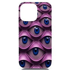 Artistic Eye Psychedelic Iphone 14 Pro Max Black Uv Print Case by Modalart