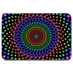 3d Psychedelic Shape Circle Dots Color Large Doormat 30 x20  Door Mat