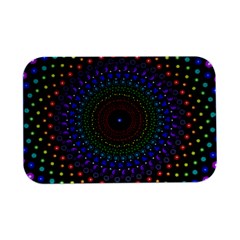 3d Psychedelic Shape Circle Dots Color Open Lid Metal Box (silver)   by Modalart