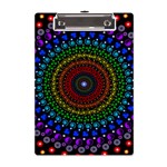 3d Psychedelic Shape Circle Dots Color A5 Acrylic Clipboard Front