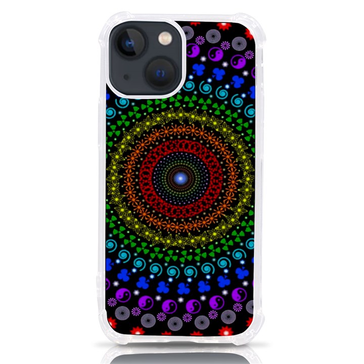 3d Psychedelic Shape Circle Dots Color iPhone 13 mini TPU UV Print Case