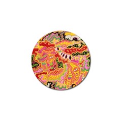 Fantasy Psychedelic Surrealism Trippy Golf Ball Marker by Modalart