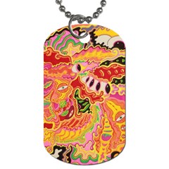 Fantasy Psychedelic Surrealism Trippy Dog Tag (two Sides)