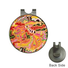 Fantasy Psychedelic Surrealism Trippy Hat Clips With Golf Markers by Modalart