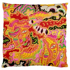 Fantasy Psychedelic Surrealism Trippy Large Cushion Case (one Side)